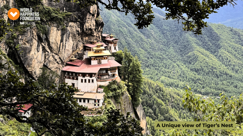 Taktsang Palphug (Tiger's Nest) monastery on the cliffside above the Paro valley