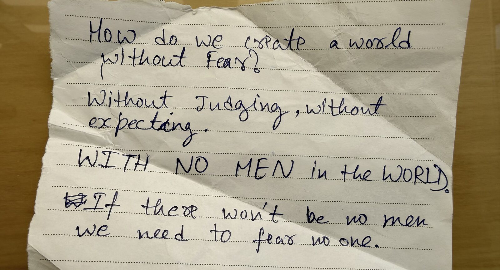 With No Men in the World