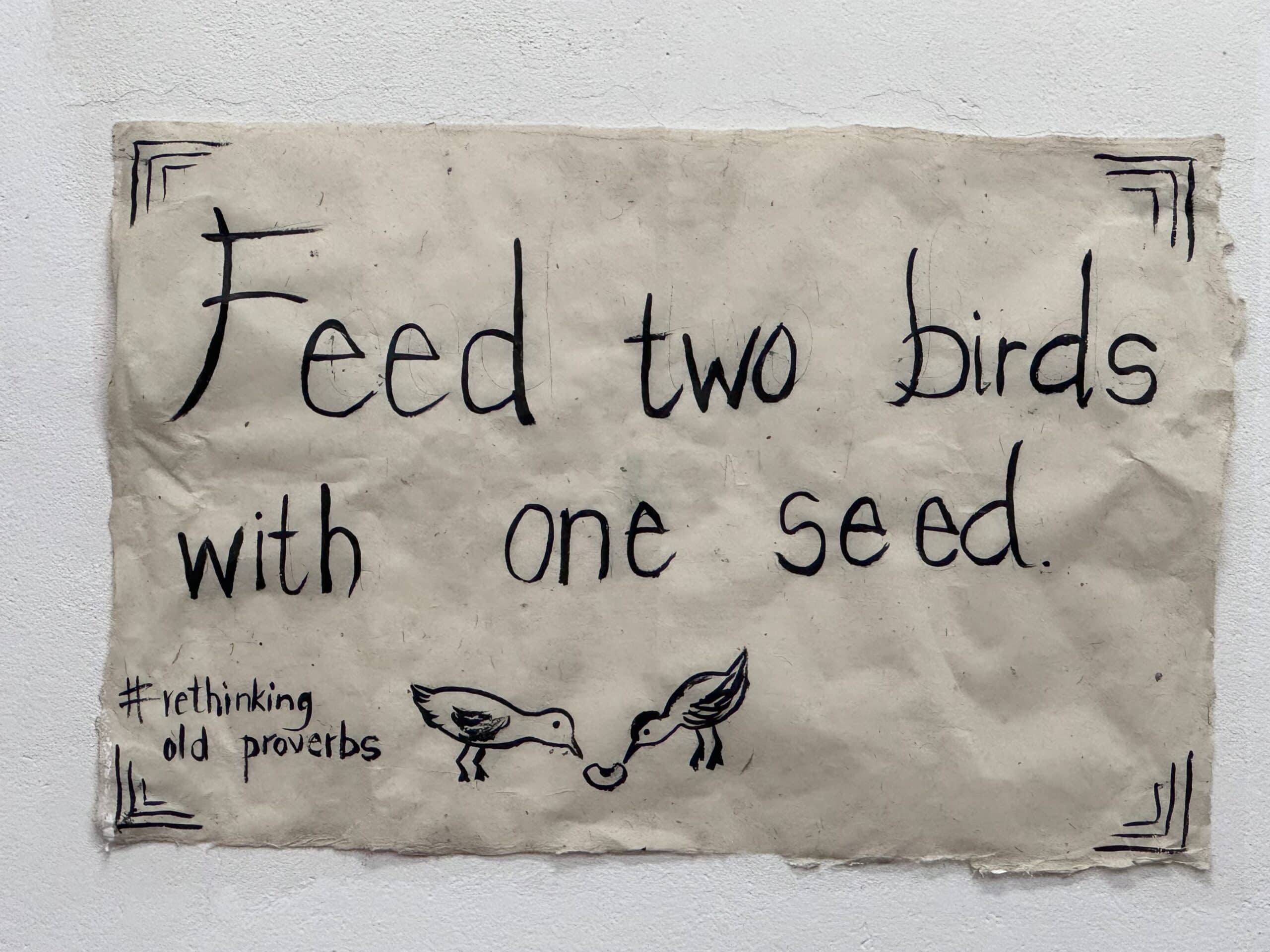 Feed to Birds with one stone