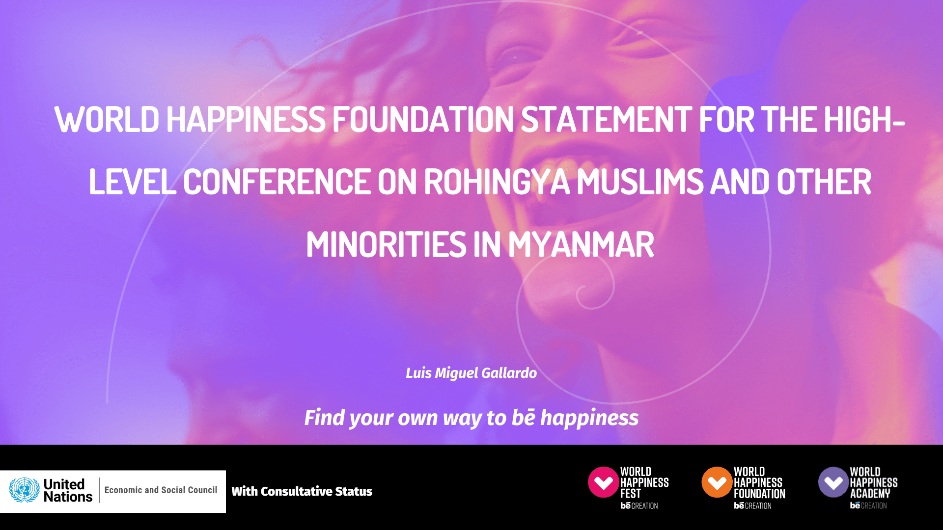 Statement Rohingya and other minorities in Myanmar