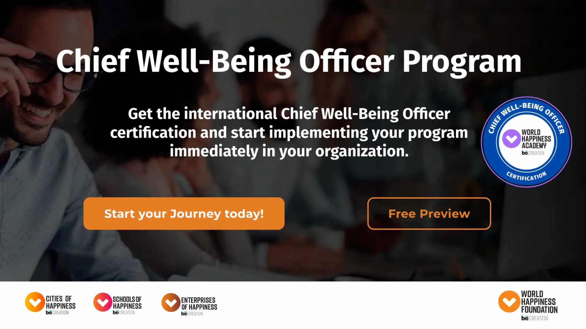 Chief Well-Being Officer Program: Transforming Workplaces and Communities Worldwide
