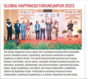 Global Happiness Forum Jaipur