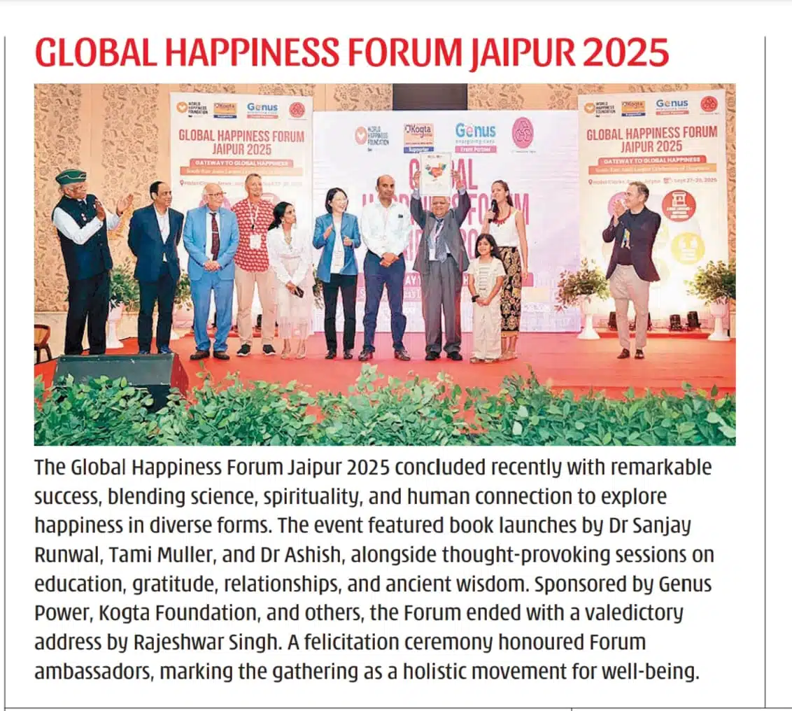 Global Happiness Forum Jaipur