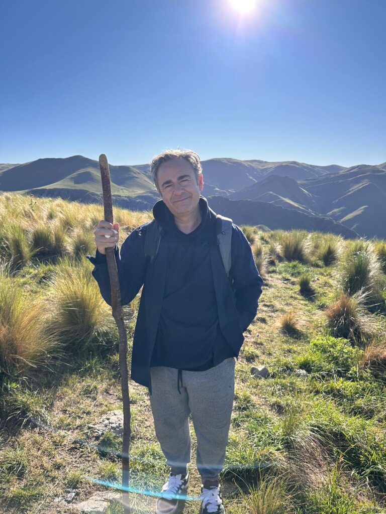 Luis Miguel Gallardo at the Uritorco in Argentina