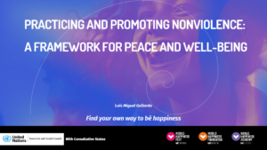Practicing and Promoting nonviolence by Luis Miguel Gallardo