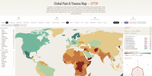 The Global Pain and Trauma Map by Luis Miguel Gallardo