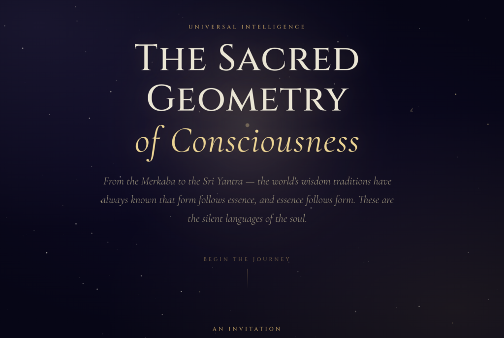 The Sacred Geometry of Consciousness