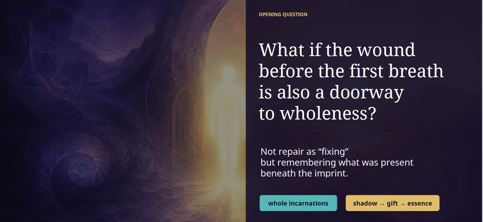 The Wound Before the First Breath by Luis Miguel Gallardo